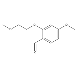 4-Methoxy-2-(2-methoxyethoxy)benzaldehyde结构式