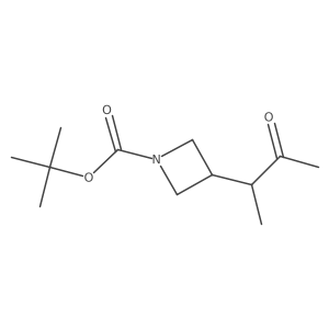 Tert-butyl 3-(3-oxobutan-2-yl)azetidine-1-carboxylate结构式