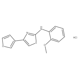 4-(furan-3-yl)-N-(2-methoxyphenyl)thiazol-2-amine hydrochloride Structure