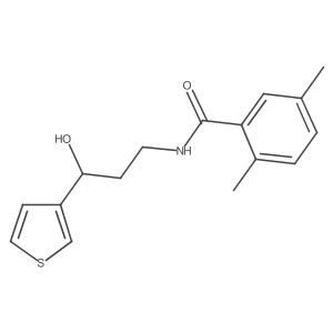 N-(3-hydroxy-3-(thiophen-3-yl)propyl)-2,5-dimethylbenzamide Structure
