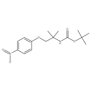 Tert-butyl (2-methyl-1-(4-nitrophenoxy)propan-2-yl)carbamate Structure
