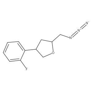 (2S,4R)-2-(azidomethyl)-4-(2-fluorophenyl)oxolane Structure