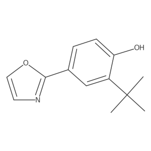 2-(Tert-butyl)-4-(oxazol-2-YL)phenol结构式