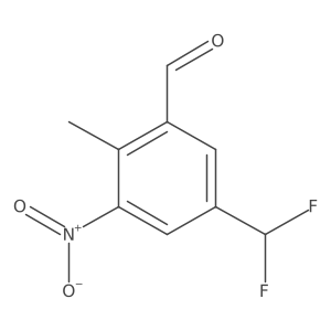 5-(Difluoromethyl)-2-methyl-3-nitrobenzaldehyde Structure