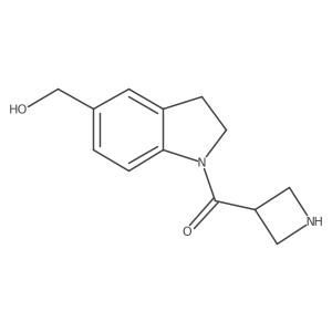 Azetidin-3-yl(5-(hydroxymethyl)indolin-1-yl)methanone Structure
