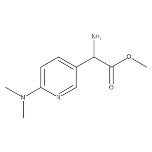 Methyl 2-amino-2-[6-(dimethylamino)pyridin-3-yl]acetate Structure