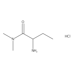 (2R)-2-amino-N,N-dimethylbutanamide hydrochloride结构式
