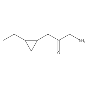 rac-1-amino-3-[(1R,2S)-2-ethylcyclopropyl]propan-2-one Structure