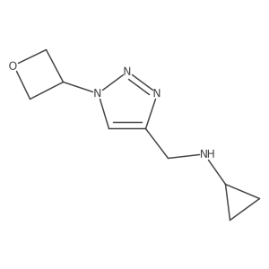 N-{[1-(oxetan-3-yl)-1H-1,2,3-triazol-4-yl]methyl}cyclopropanamine Structure