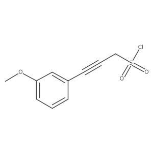3-(3-Methoxyphenyl)prop-2-yne-1-sulfonyl chloride结构式