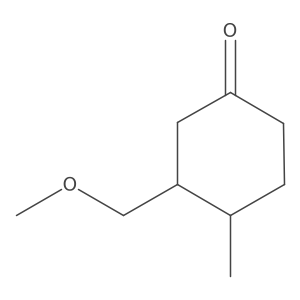 3-(Methoxymethyl)-4-methylcyclohexan-1-one Structure