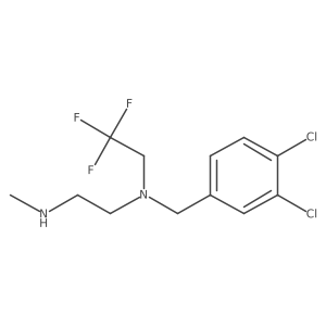 [(3,4-Dichlorophenyl)methyl][2-(methylamino)ethyl](2,2,2-trifluoroethyl)amine结构式
