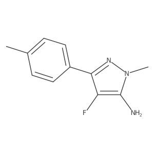 4-fluoro-1-methyl-3-(4-methylphenyl)-1H-pyrazol-5-amine结构式