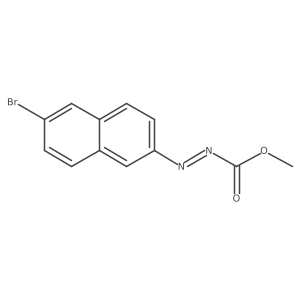 methyl (E)-2-(6-bromonaphthalen-2-yl)diazene-1-carboxylate结构式