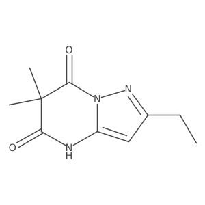2-ethyl-5-hydroxy-6,6-dimethyl-6H,7H-pyrazolo[1,5-a]pyrimidin-7-one结构式