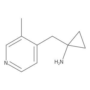 1-[(3-Methylpyridin-4-yl)methyl]cyclopropan-1-amine结构式