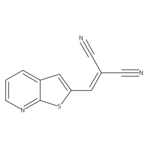 (Thieno[2,3-b]pyridin-2-ylmethylene)malononitrile结构式