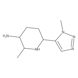 2-methyl-6-(1-methyl-1H-1,2,3-triazol-5-yl)piperidin-3-amine Structure