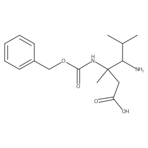 4-Amino-3-{[(benzyloxy)carbonyl]amino}-3,5-dimethylhexanoic acid Structure