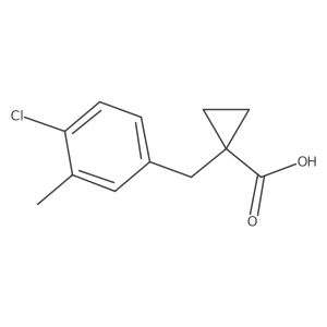 1-[(4-Chloro-3-methylphenyl)methyl]cyclopropane-1-carboxylic acid Structure