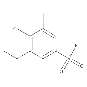 4-Chloro-3-methyl-5-(propan-2-yl)benzene-1-sulfonyl fluoride结构式