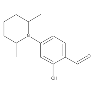 4-(2,6-Dimethylpiperidin-1-yl)-2-hydroxybenzaldehyde结构式