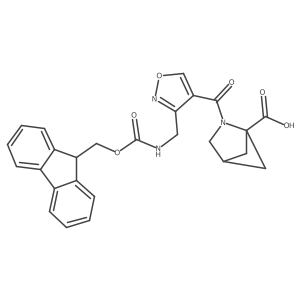2-{3-[({[(9H-fluoren-9-yl)methoxy]carbonyl}amino)methyl]-1,2-oxazole-4-carbonyl}-2-azabicyclo[2.1.1]hexane-1-carboxylic acid Structure