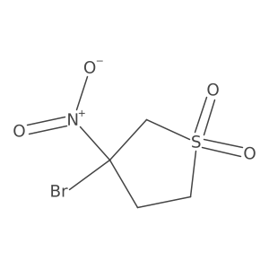 3-Bromo-3-nitro-1lambda6-thiolane-1,1-dione结构式