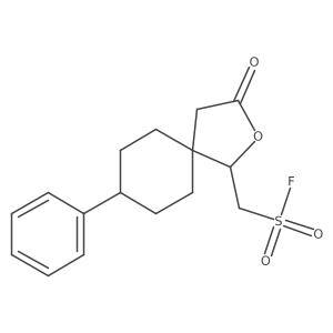 {3-Oxo-8-phenyl-2-oxaspiro[4.5]decan-1-yl}methanesulfonyl fluoride结构式