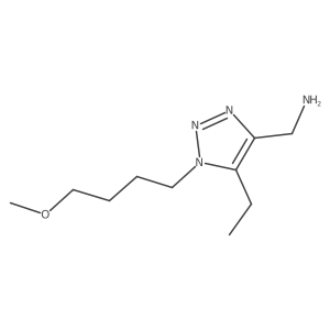 [5-ethyl-1-(4-methoxybutyl)-1H-1,2,3-triazol-4-yl]methanamine Structure