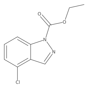ethyl 4-chloro-1H-indazole-1-carboxylate结构式