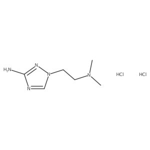 1-(2-(Dimethylamino)ethyl)-1H-1,2,4-triazol-3-amine dihydrochloride结构式