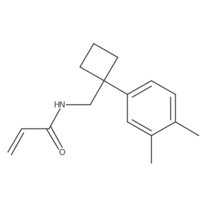 N-[[1-(3,4-Dimethylphenyl)cyclobutyl]methyl]prop-2-enamide Structure