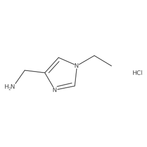 (1-Ethyl-1H-imidazol-4-yl)methanamine hydrochloride结构式