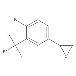 (2R)-2-[4-fluoro-3-(trifluoromethyl)phenyl]oxirane Structure