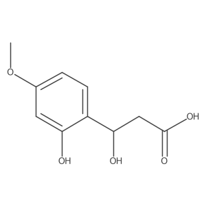 (3S)-3-hydroxy-3-(2-hydroxy-4-methoxyphenyl)propanoic acid结构式