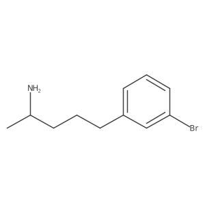 (2R)-5-(3-bromophenyl)pentan-2-amine结构式