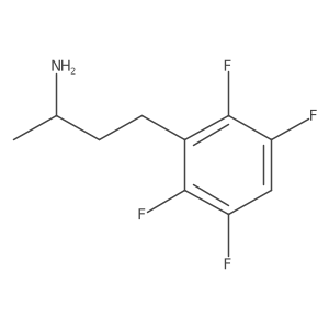 (2S)-4-(2,3,5,6-tetrafluorophenyl)butan-2-amine结构式