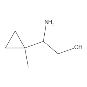 (2S)-2-amino-2-(1-methylcyclopropyl)ethan-1-ol结构式