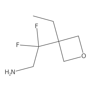 2-(3-Ethyloxetan-3-yl)-2,2-difluoroethan-1-amine结构式