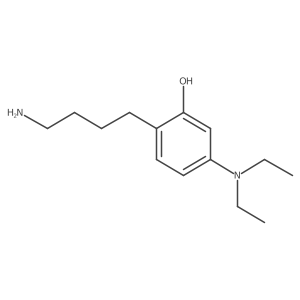 2-(4-Aminobutyl)-5-(diethylamino)phenol Structure