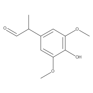2-(4-Hydroxy-3,5-dimethoxyphenyl)propanal结构式
