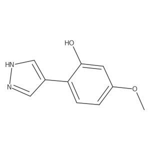 5-methoxy-2-(1H-pyrazol-4-yl)phenol结构式