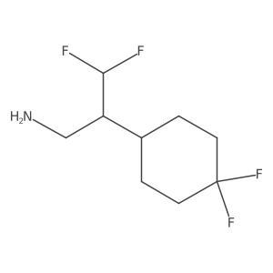 2-(4,4-Difluorocyclohexyl)-3,3-difluoropropan-1-amine Structure
