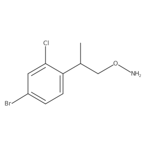 O-[2-(4-bromo-2-chlorophenyl)propyl]hydroxylamine结构式