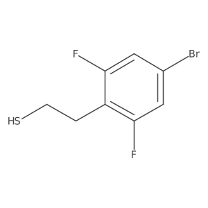 2-(4-Bromo-2,6-difluorophenyl)ethane-1-thiol结构式