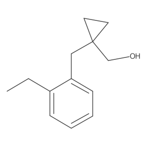 {1-[(2-Ethylphenyl)methyl]cyclopropyl}methanol结构式