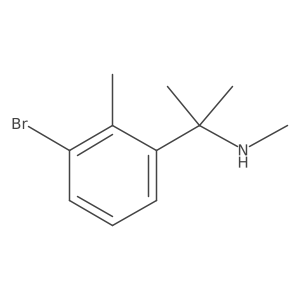 [2-(3-Bromo-2-methylphenyl)propan-2-yl](methyl)amine Structure