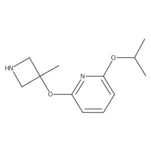 2-[(3-Methylazetidin-3-yl)oxy]-6-(propan-2-yloxy)pyridine Structure