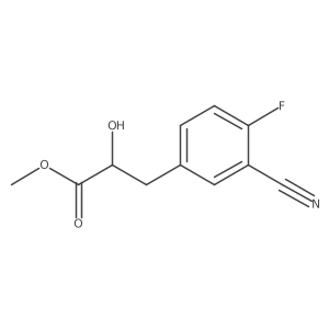 Methyl 3-(3-cyano-4-fluorophenyl)-2-hydroxypropanoate Structure